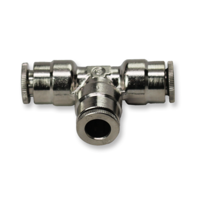 pneumatic 3-way t connector for .25 inch hose